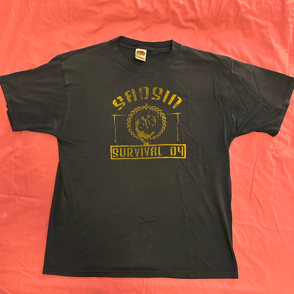 Vintage Saosin Shirt Punk Emo 2004 tour shirt “Survival 04” Original Band TShirt